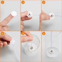 Miếng dán đế bấc nến tròn 20 chiếc chắc chắn tiện lợi chịu được nhiệt độ cao