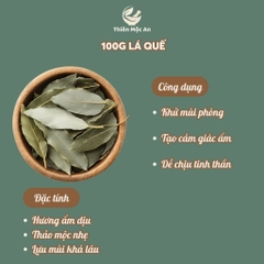 100g Lá Quế Khô thảo mộc xông phòng cao cấp thanh lọc không khí ẩm mốc an toàn cho người sử dụng