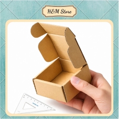 Hộp Carton Nắp Gài Trơn 10x10x5 cm Đóng Gói Hàng Hóa