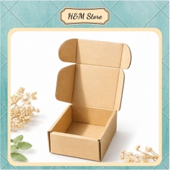 Hộp Carton Nắp Gài Trơn 10x10x5 cm Đóng Gói Hàng Hóa
