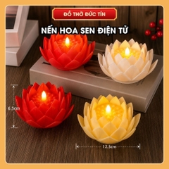 Nến hoa sen điện tử