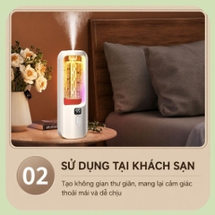 Máy xông tinh dầu  – khuếch tán tinh dầu decor phòng ngủ sang trọng