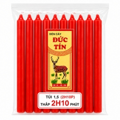 100 Nến cây, đèn cầy thắp sáng Đức Tín thắp 40p, 1 tiếng, 1,5 tiếng
