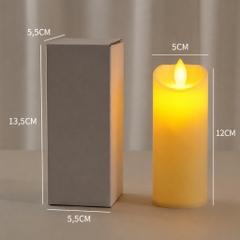 Nến điện tử hoạ tiết vát chéo thấy ngọn nến lung linh cao cấp Đức Tín