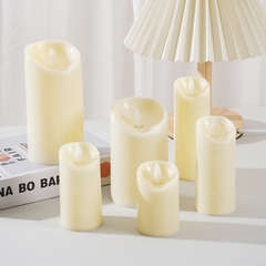 Nến điện tử hoạ tiết vát chéo thấy ngọn nến lung linh cao cấp Đức Tín