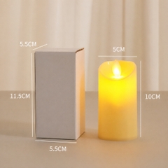 Nến điện tử hoạ tiết vát chéo thấy ngọn nến lung linh cao cấp Đức Tín