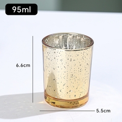 Lọ Thuỷ Tinh Có Nắp Gỗ TRáng Gương Làm Nến Hoạ Tiết Sao Lung Linh