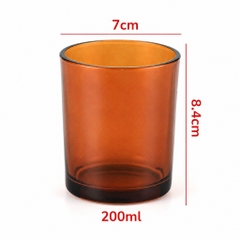 Cốc Thủy Tinh 300ml Nắp Gỗ Đựng Nến Handmade