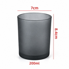 Cốc Thủy Tinh 300ml Nắp Gỗ Đựng Nến Handmade