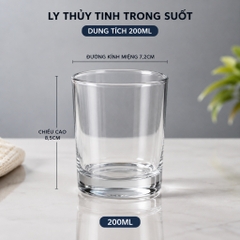 Cốc Thủy Tinh 300ml Nắp Gỗ Đựng Nến Handmade