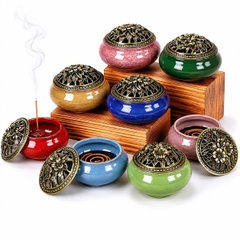 Lư xông trầm hương nhiều màu