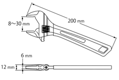 Mỏ Lết Lobster UM30XG Hybrid Ngàm Mở 8-30mm - Sản Xuất Tại Nhật Bản