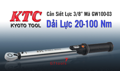 Cần Siết Lực KTC Cốt Siết 3/8" Mã Sản Phẩm GW100-03 Dải Lực 20-100Nm – Giải Pháp Chính Xác Từ Nhật Bản