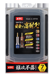 Bộ Đầu Khẩu Lục Giác 7 Chi Tiết KTC TBZP637 - Dùng Cho Máy Siết Bulong _ Hàng Cao Cấp Chính Hãng Nhật Bản