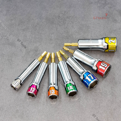 Bộ Đầu Khẩu Lục Giác 7 Chi Tiết KTC TBZP637 - Dùng Cho Máy Siết Bulong _ Hàng Cao Cấp Chính Hãng Nhật Bản