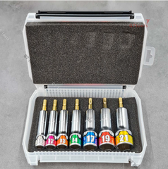 Bộ Đầu Khẩu Lục Giác 7 Chi Tiết KTC TBZP637 - Dùng Cho Máy Siết Bulong _ Hàng Cao Cấp Chính Hãng Nhật Bản