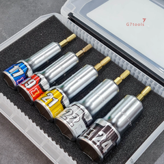 Bộ Đầu Khẩu Cho Máy 1/4" KTC TBZP635 Size 17–24mm_Socket Bit Impact Driver Gồm 5 Chi Tiết