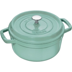 Staub - Nồi tròn màu xanh sage - 22cm (2.6L)