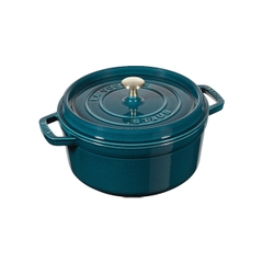 Nồi gang Staub tròn màu xanh ngọc