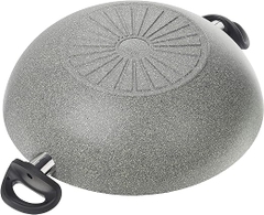 Chảo Wok nhôm chống dính nắp kính Ferrara BALLARINI - 36cm