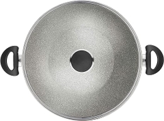 Chảo Wok nhôm chống dính nắp kính Ferrara BALLARINI - 36cm