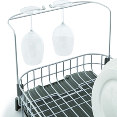 KitchenAid - Kệ chén đĩa bằng thép không gỉ Expandable màu xám