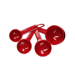 Bộ ly đong định lượng màu đỏ - 4 cái KitchenAid