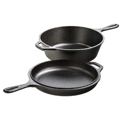Lodge - Bộ nồi chảo gang (26cm;2.84L)