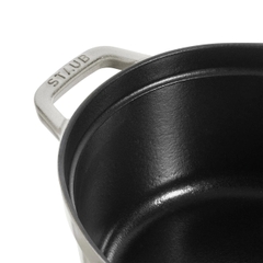 Staub - Nồi gang oval màu nấm trắng - 37cm (8L)