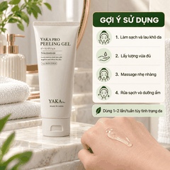 Gel tẩy tế bào chết YAKA PRO dưỡng sáng da tuýp
