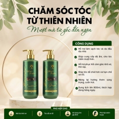 Cặp dầu gội xả Moontube Argan siêu mượt 800ml