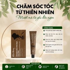 Nhuộm nâu Kiều Nương phủ bạc 3 lá trà