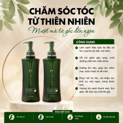 Cặp gội xả Moontube cao cấp phục hồi chuyên sâu 800ml