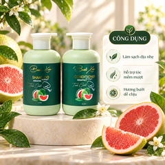 Cặp Gội Xả Bưởi Xưa hỗ trợ mọc tóc giảm rụng phục hồi hư tổn 500ml
