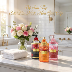 Sữa tắm nước hoa Hoàng Duy dưỡng ẩm sáng da lưu hương 800ml