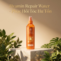 Xịt đạm Hyamin Collagen cao cấp nắp cam hỗ trợ phục hồi tóc khô xơ 300ml