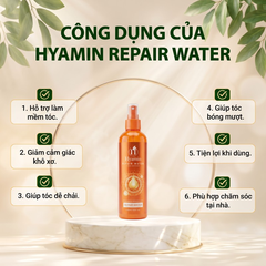 Xịt đạm Hyamin Collagen cao cấp nắp cam hỗ trợ phục hồi tóc khô xơ 300ml
