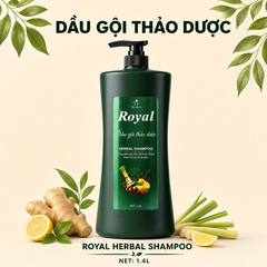 Dầu xả Royal thảo dược phục hồi tóc khô xơ suôn mượt 1400ml