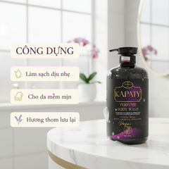 Sữa tắm nước hoa Kapaty dưỡng ẩm mềm mịn da hương thơm quyến rũ 800ml