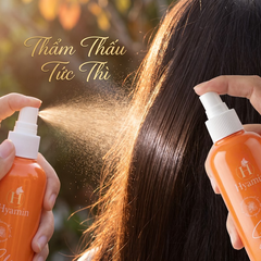 Xịt dưỡng tóc Hyamin Keratin cao cấp nắp trắng hỗ trợ phục hồi tóc khô xơ  300ml