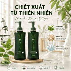 Cặp gội xả Moontube chính hãng phục hồi chuyên sâu dưỡng tóc mềm mượt 800ml