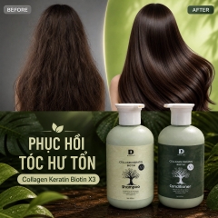 Cặp gội xả X3 Collagen siêu mềm mượt 500ml