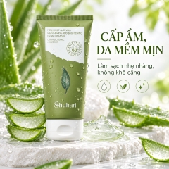 Sữa rửa mặt SHUHARI nha đam tươi dưỡng ẩm dưỡng sáng da 180g