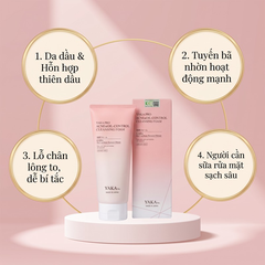 Sữa rửa mặt YAKA PRO làm sạch sâu kiểm soát nhờn cho da dầu 150g
