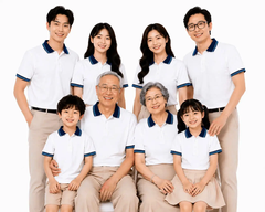 Áo Polo Trắng Phối Cổ Navy 2 Sọc Xanh Biển