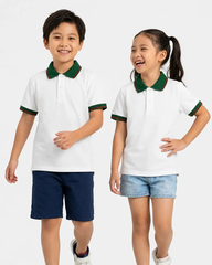 Áo Polo Trắng Phối Cổ Ve Chai Sọc Đỏ