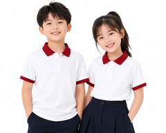 Áo Polo Trắng Phối Cổ Đỏ Đô