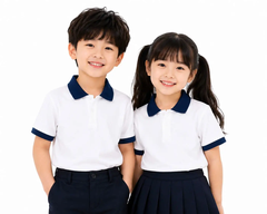 Áo Polo Trắng Phối Cổ Navy
