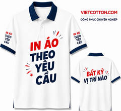 Áo Polo Trắng Phối Cổ Navy