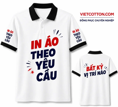 Áo Polo Trắng Phối Cổ Đen